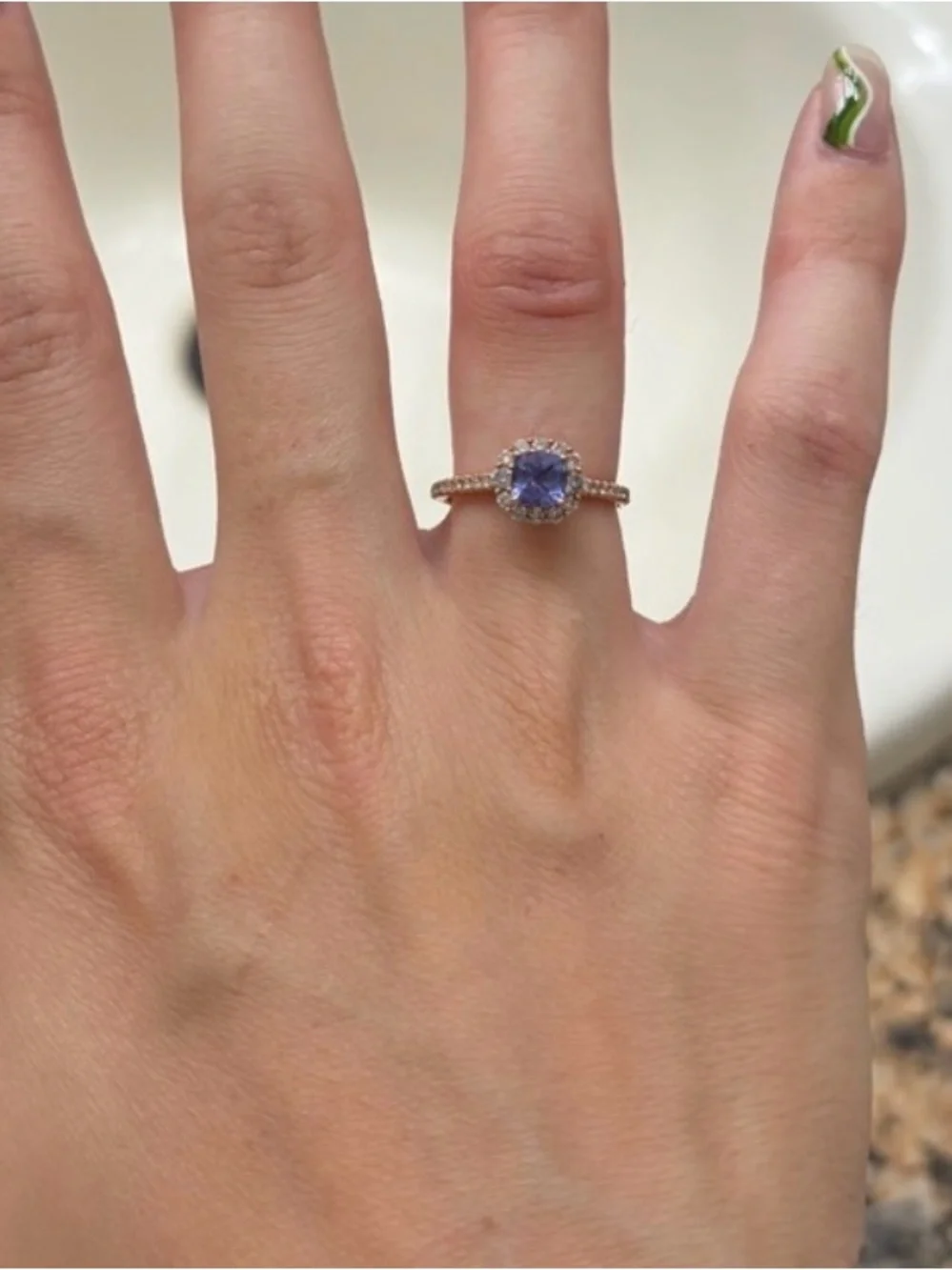 Amethyst ring size 5